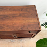 Founders Walnut Buffet w/ Cane Front Doors
