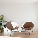 Pair of Crescent Lounge Chairs
