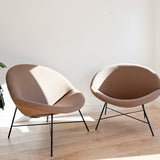 Pair of Crescent Lounge Chairs