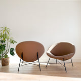 Pair of Crescent Lounge Chairs