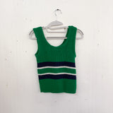 Green & Blue Knit Tank M