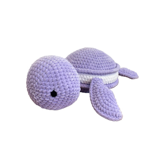 Large Purple Macaroon Turtle