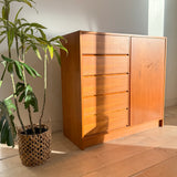 Danish Teak Armoire on Plinth Base
