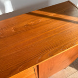 Danish Teak Armoire on Plinth Base