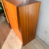 Danish Teak Armoire on Plinth Base