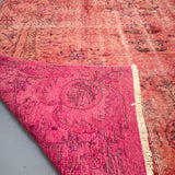 Turkish Rug - Bright Pink 9'x5.5'