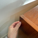 Danish Teak Armoire on Plinth Base