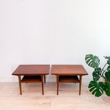 Pair of Drexel Walnut End Tables
