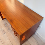 Vintage Teak Desk w/ Finished Back