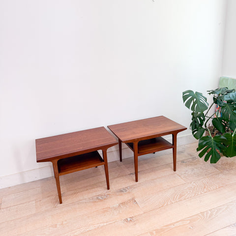 Pair of Drexel Walnut End Tables