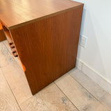 Vintage Teak Desk w/ Finished Back