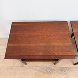 Pair of Drexel Walnut End Tables