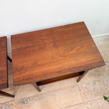 Pair of Drexel Walnut End Tables