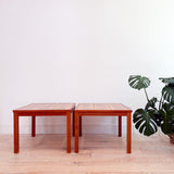 Pair of Danish Tile Top Tables