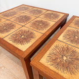 Pair of Danish Tile Top Tables