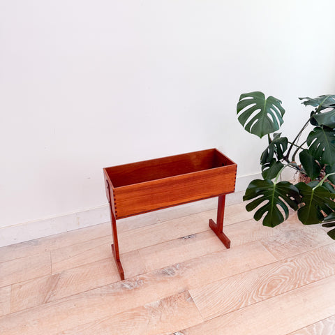 Mid Century Teak Planter w/ Box Joinery