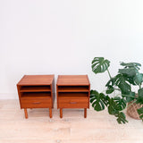 Pair of Norwegian Teak Nightstands