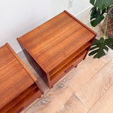 Pair of Norwegian Teak Nightstands