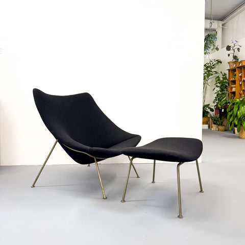 Oyster Lounge Chair + Ottoman by Pierre Paulin