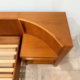 Danish Teak Queen Platform Bed by Bernhard Pedersen & Son