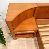 Danish Teak Queen Platform Bed by Bernhard Pedersen & Son