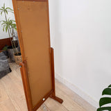 Mid Century Standing Teak Mirror
