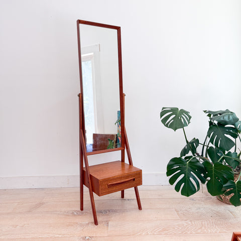Arne Vodder for Pedersen & Hansen Teak Mirror