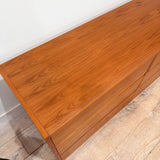 Danish Teak Low 6 Drawer Dresser