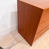 Danish Teak Low 6 Drawer Dresser