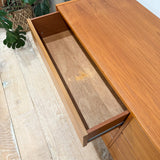 Danish Teak Low 6 Drawer Dresser