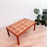 Teak Tile Top Coffee Table