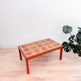 Teak Tile Top Coffee Table