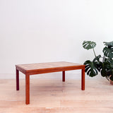 Teak Tile Top Coffee Table