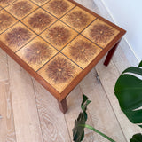 Teak Tile Top Coffee Table