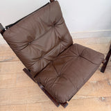 Pair of Westnofa Leather Lounge Chairs