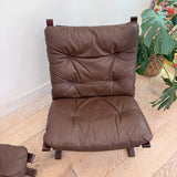 Pair of Westnofa Leather Lounge Chairs