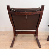 Pair of Westnofa Leather Lounge Chairs