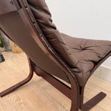 Pair of Westnofa Leather Lounge Chairs