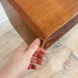 Danish Teak Nightstand w/ 3 Drawers