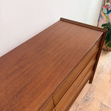 Mid Century Low 6 Drawer Dresser
