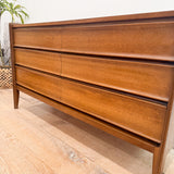 Mid Century Low 6 Drawer Dresser