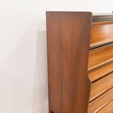 Mid Century Highboy Dresser - 5 Drawer