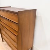 Mid Century Highboy Dresser - 5 Drawer