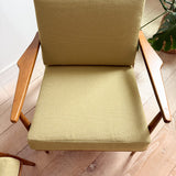 Pair Lounge Chairs - New Light Green Upholstery