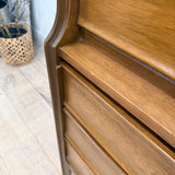 Mid Century Highboy Dresser - 5 Drawer