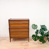 Mid Century Highboy Dresser - 5 Drawer