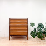 Mid Century Highboy Dresser - 5 Drawer