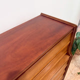 Mid Century Highboy Dresser - 5 Drawer