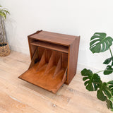 Lane Walnut Record Storage Cabinet
