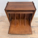 Lane Walnut Record Storage Cabinet